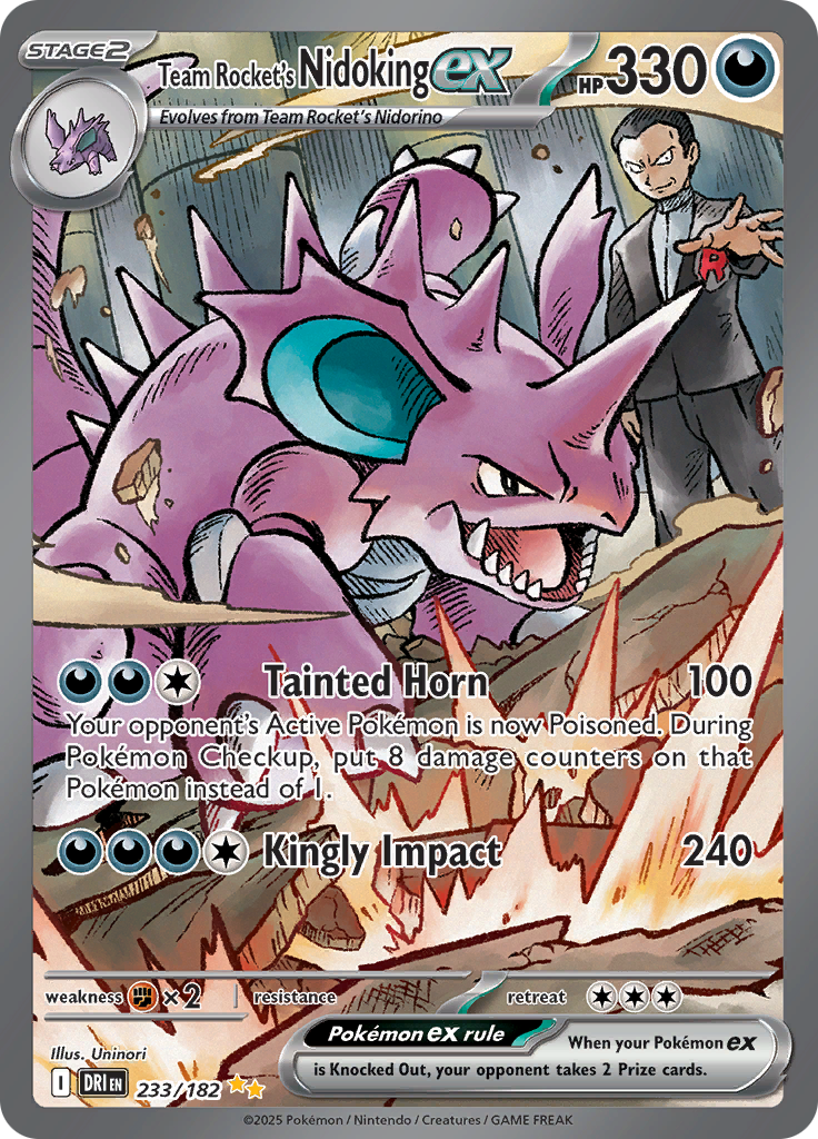 Team Rocket's Nidoking ex-233-Destined Rivals
