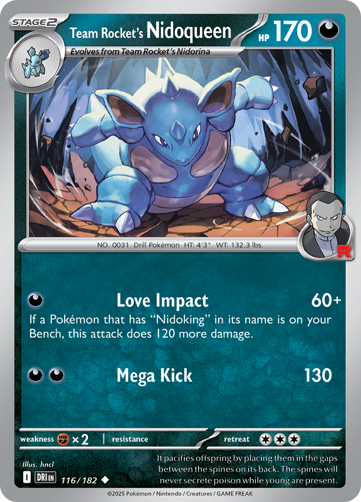 Team Rocket's Nidoqueen-116-Destined Rivals