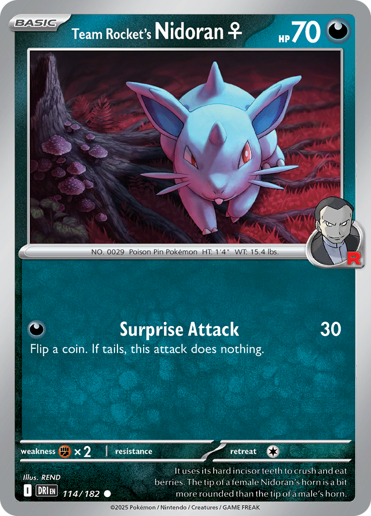 Team Rocket's Nidoran♀-114-Destined Rivals