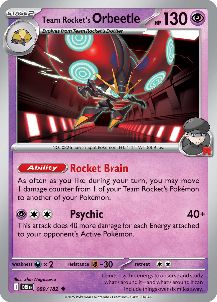 Team Rocket's Orbeetle-89-Destined Rivals