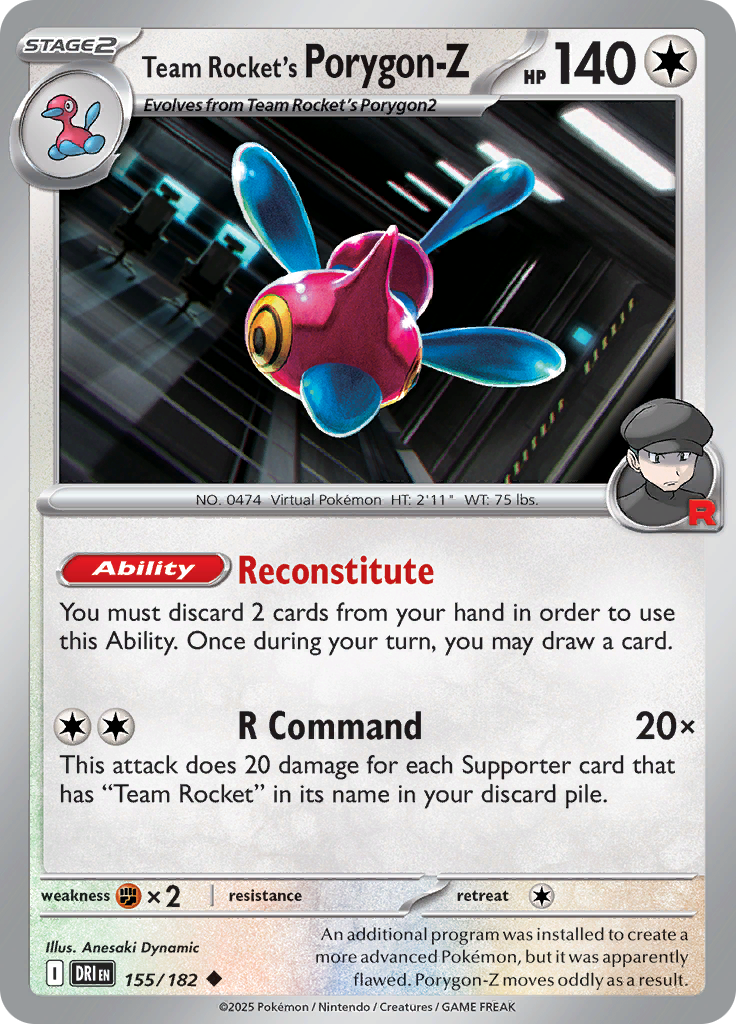 Team Rocket's Porygon-Z-155-Destined Rivals