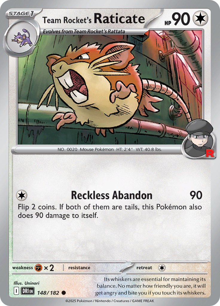 Team Rocket's Raticate-148-Destined Rivals