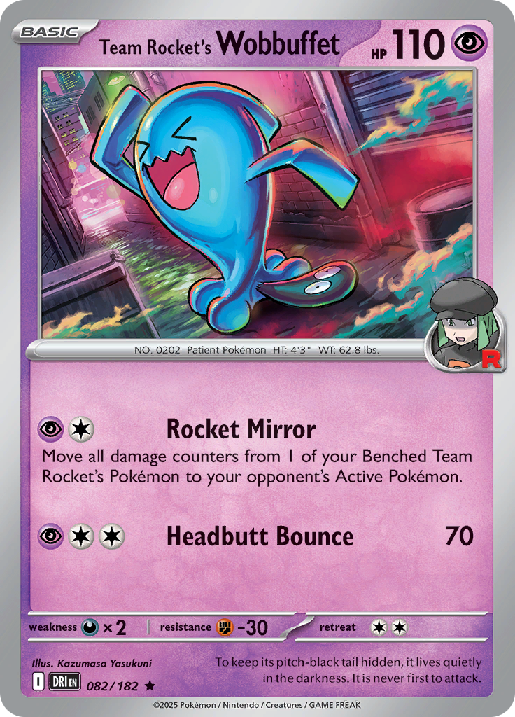 Team Rocket's Wobbuffet-82-Destined Rivals