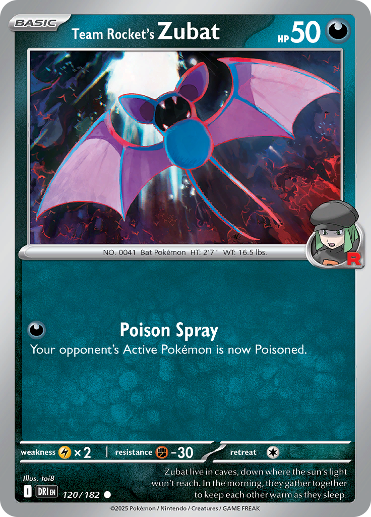 Team Rocket's Zubat-120-Destined Rivals