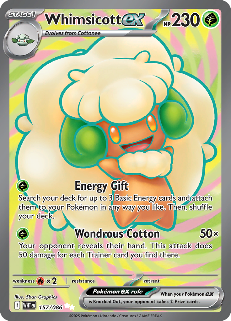 Whimsicott ex-157-White Flare