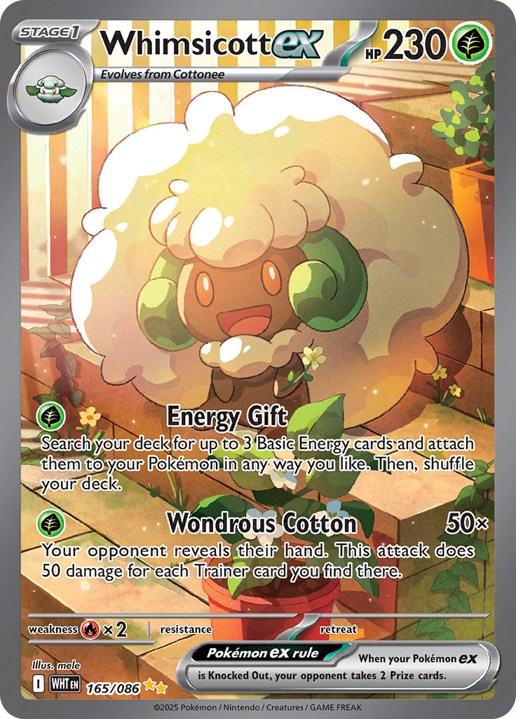 Whimsicott ex-165-White Flare